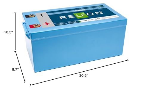 12V RELiON RB300 | 300Ah LiFePO4 Lithium-ion Battery | Group 8D | 3500~5000 Cycles | Waterproof (IP67 Rating) | 10 Year Warranty | Perfect for Marine, Sailing, RV, Off Grid etc.