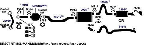 Exhaust Pipe AP Exhaust Products 48212