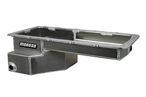 Steel Oil Pan Moroso 20576 for 5.0 Coyote Ford, Fits 79-Up Mustang Swaps, Road Race Baffled