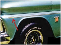Brothers Trucks Fender Molding FSM0100 - Left/Right - Point Tip - Each