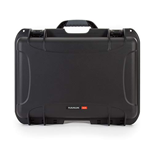 Waterproof Nanuk 925-DSLR1 Carry-on Hard Case with Lid Organizer and Foam Insert for Canon, Nikon - DSLR Body and Lens/Lenses - Black