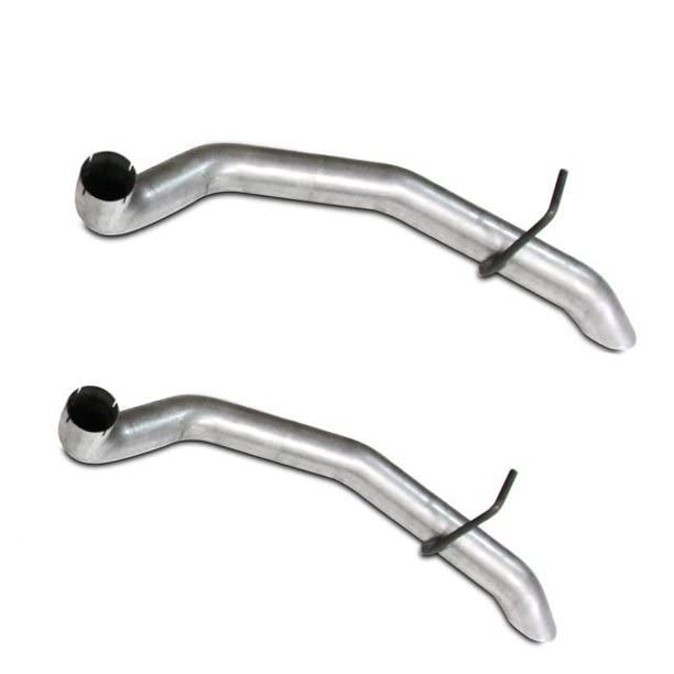 BBK -87-93 Cat Back Kit Mustang GT Varitune Mufflers - Aluminized Turn Downs