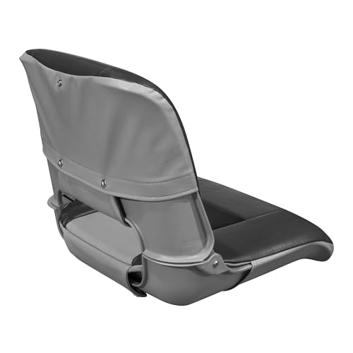 3309-860 Wise Pro Angler Tour Series Fold Down Boat Seat - Charcoal/Marble/Black