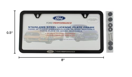 License Plate Frame Ford Performance Black