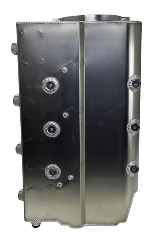 Moroso Aluminum Dry Sump Oil Pan 20037, Fits Big Block Chevy Mark IV Engine, 4 Pick Ups PS, 5" Depth, Hydroplane/Grand Prix Boat