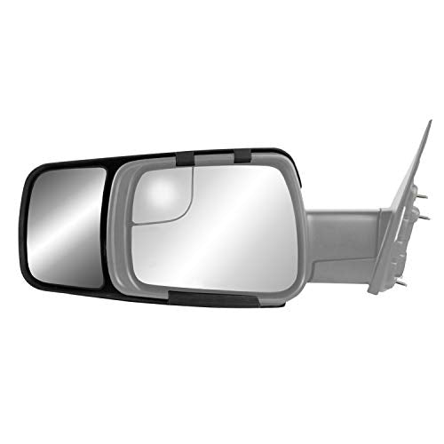 K SOURCE 80730 Snap & Zap Custom Fit Towing Mirror for 2019 up Ram 1500 Pick-up, Patented