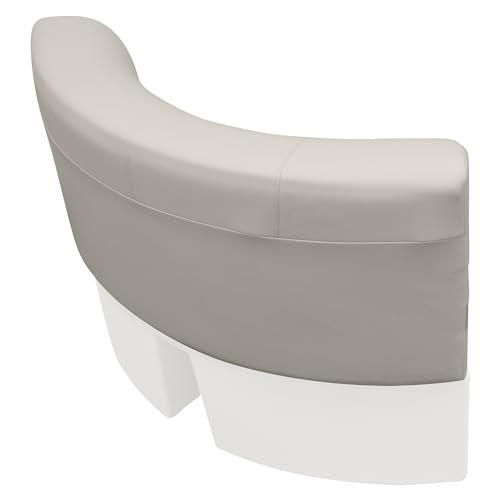 Wise Premier Series BM11028-1066 Pontoon 28" Radius Corner Seat Cushion Set, Stone/Mocha Java/Khaki
