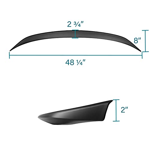 Matte Black ABS Rear Trunk Spoiler for BMW G20 3-Series Sedan Models Spec-D Tuning