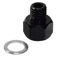 Inline Fragola -10AN Oil Temp Adapter - Black