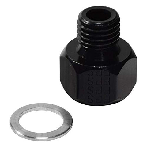 Inline Fragola -10AN Oil Temp Adapter - Black