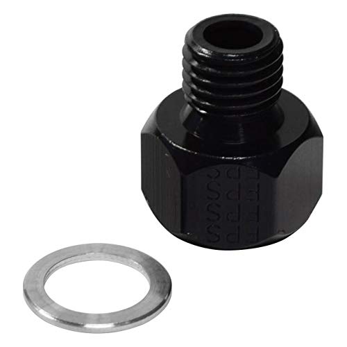 Inline Fragola -10AN Oil Temp Adapter - Black