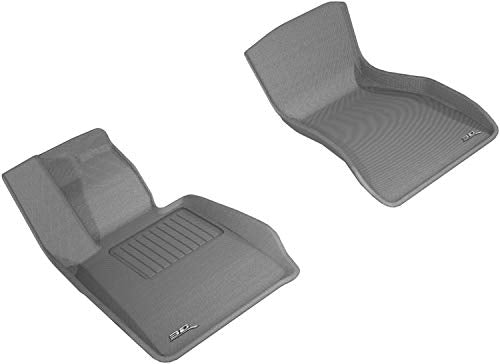 3D MAXpider KAGU Custom Fit Floor Mat (GRAY) for 2017-2021 BMW 5 SERIES (G30 / G31) - 1ST ROW