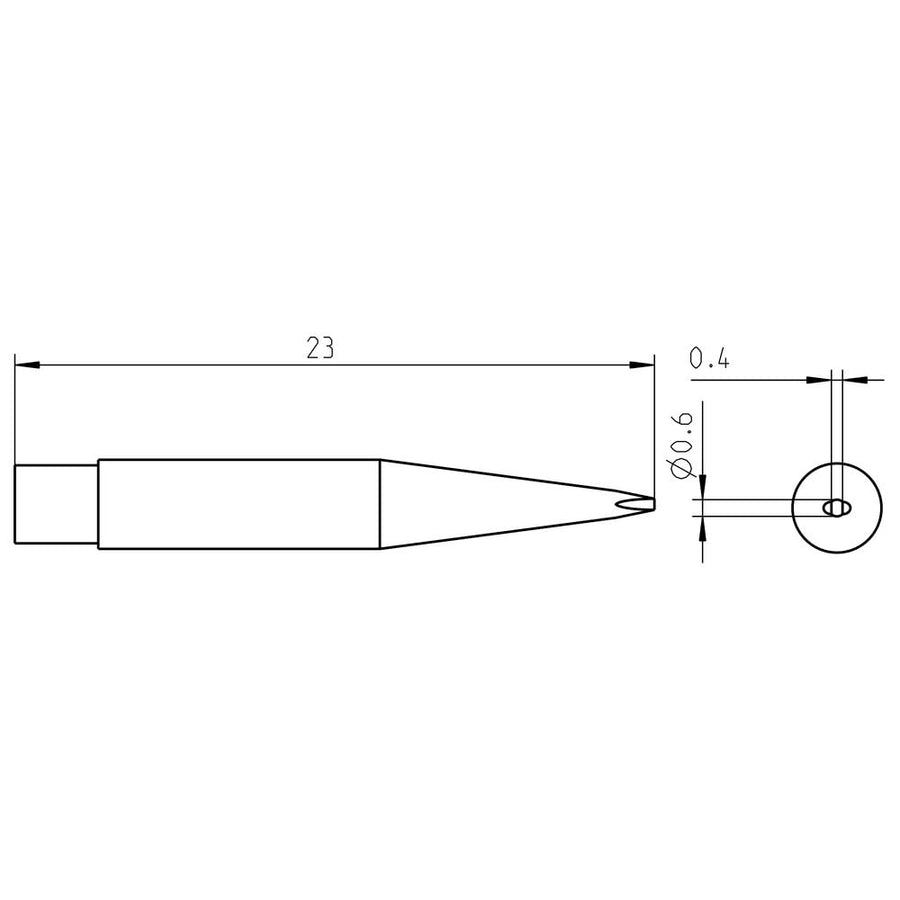 Welding Tool Ms Tip Chisel 0.6X0.4