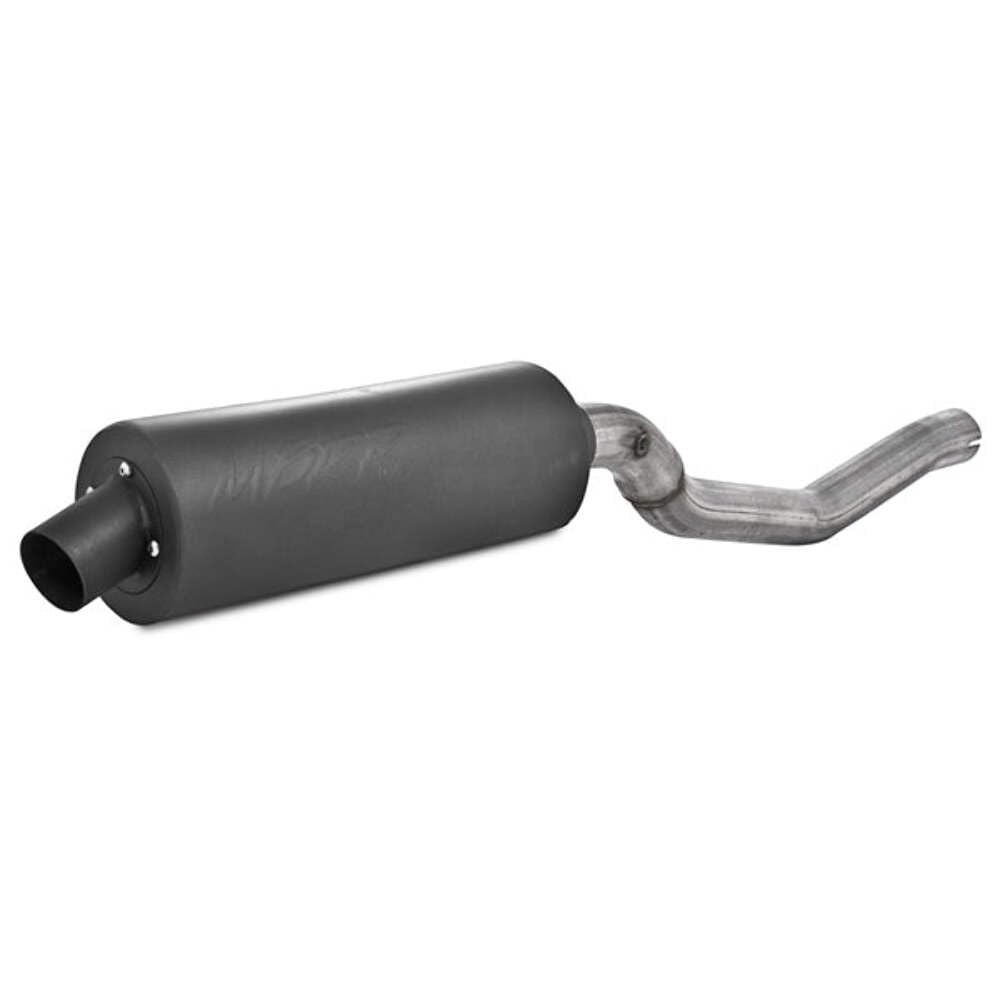 MBRP ATV Straight Core Slip On Muffler Exhaust AT-6400SP, Moderate Sound, Black Coated Aluminized Steel, Fits Yamaha YFM Raptor 660 2001-2005
