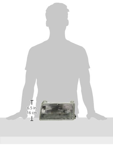 Left TYC Headlight Assembly Compatible with 1992-1996 Ford Bronco