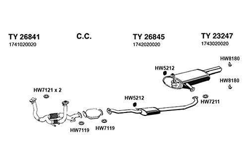 Exhaust Pipe ANSA (TY26841)