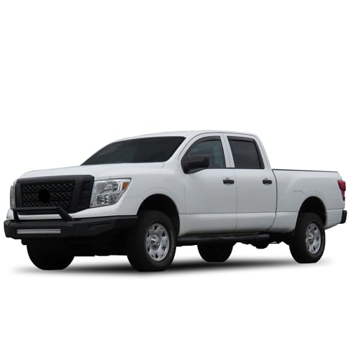 Armour II Heavy Duty Black Horse Modular Front Bumper Matte Black Compatible with 2016-2024 Nissan Titan XD-AFB-NIXD