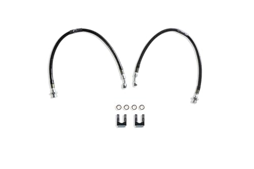 Part# 510400 MAX TRAC SUSPENSION'S is A Set of Front Extended Stainless Steel Braided Brake Lines