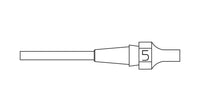 Weller T0051325499 5 XDS DESOLDERING TIP 1.8X3.3 L 10.5MM, Black