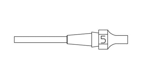 Weller T0051325499 5 XDS DESOLDERING TIP 1.8X3.3 L 10.5MM, Black