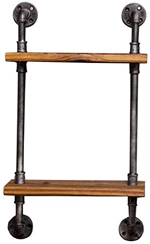 YIMJ Towel Racks Coat Rack Bathroom Old Industrial Wrought Iron Pipe Wall Shelves Wall Shelf Racks Clapboard Creative Towel Rack Bathroom
