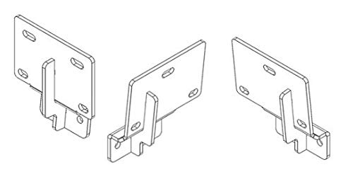 Dominator Xtreme Brackets Go Rhino D1 / D2 / D6 / DS / DSS / DT | Mild Steel, Textured Black | D64306TK | Fits