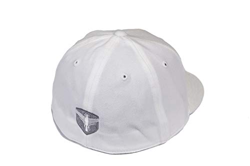 Premium Flexfit Falcon Hat, Flat Visor White - Large/XL