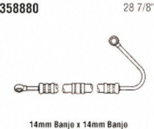 Power Steering Gates 358880 Hose Assembly Pressure Line