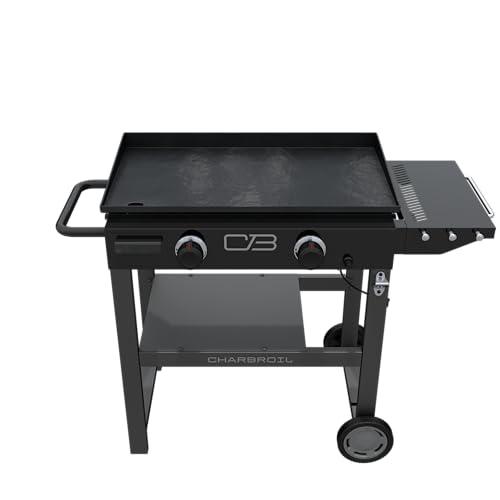 28" Charbroil Performance Series 2-Burner Propane Gas Griddle with Cart, Black - 463459924