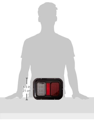 Weatherproof LED Tail Lamp/Turn Signal/Brake Light with LED Back-Up Light Diamond Group 52721