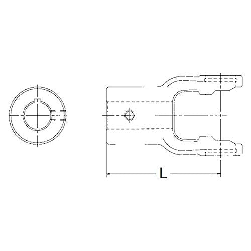 8-4016 Neapco Power Take Off End Yoke