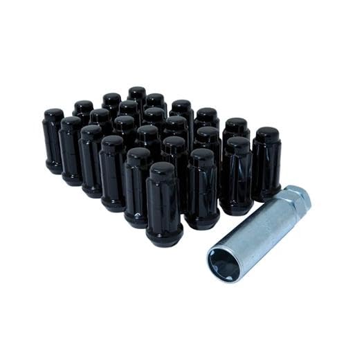Gorilla K6TSL-14150BGR Automotive 6Lug 14-1.50 Spline WIK+Locks Truck Blk