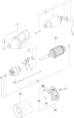 Starter Mahle - MS414