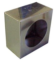 Polished Stainless Steel Race Sport RS-503SS Light Box with Knockout (4" Single Round)