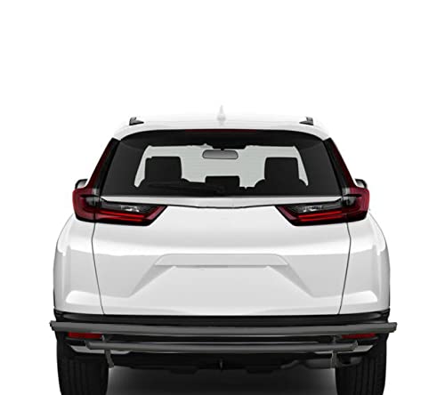 Rear Bumper Guard Black Horse Double Layer Black Compatible with 2017-2025 Honda CR-V-CRDL-HOH602B