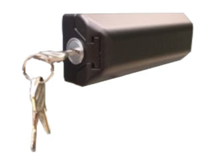 Milenco Van Door Lock MIL-0536 - Black, Twin Pack with 3 Keys