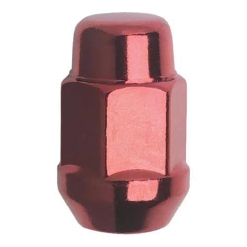 Gorilla 41127RD Automotive Acorn Bulge Seat Red Lug Nuts (12mm x 1.25 Thread Size)