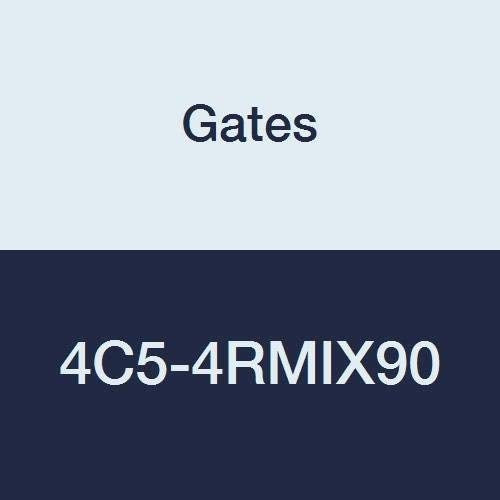 4C5-4RMIX90 Gates Field Attachable for C5C, C5D and C5M Hose, Male SAE 45 Flare Inverted Swivel, 90 Bent Tube, Steel, 3/16" ID