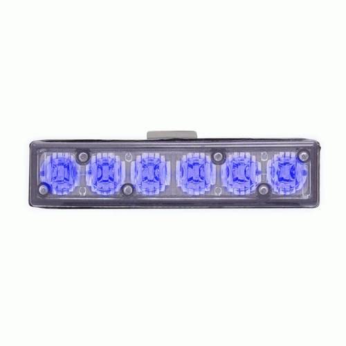Heise Grill Marker Lights Single Color Blue - 4.1 Inch - 6 Led
