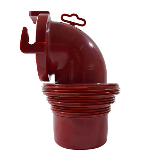 EZ Coupler Valterra F02-3112 90° Bayonet Sewer Fitting, Red