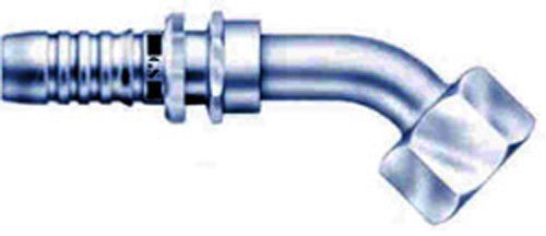 GlobalSpiral Couplings Gates 10GS-10FJXMM45-018XBULK, Female JIC 37° Flare Swivel, Zinc Plated Carbon Steel, 4.45", 45° Bent Tube, 5/8" ID (Pack of 100)
