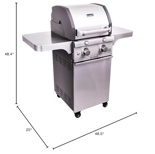 2-Burner Saber Cast Stainless Grill