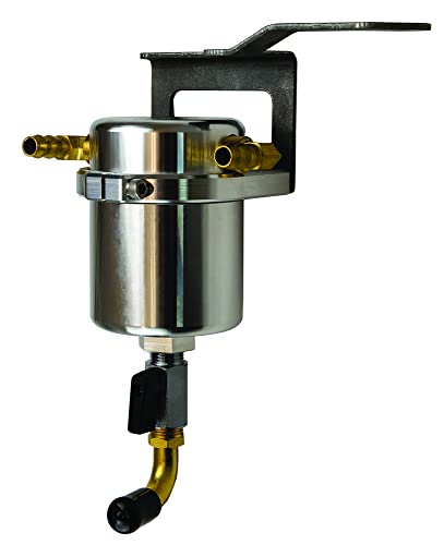 Moroso Air/Oil Separator Catch Can 85529, Fits 2014-2018 GM Trucks (Silverado/Sierra/Tahoe/Yukon), 2019 Limited/Legacy, Large Body Raw Finish