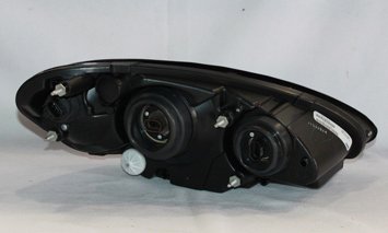 Left TYC Headlight Assembly Compatible with 2006-2010 Chrysler Pt Cruiser