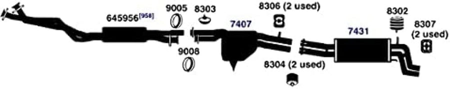 Hanger AP Exhaust 8304