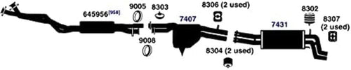 Hanger AP Exhaust 8304