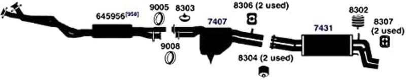 Hanger AP Exhaust 8304