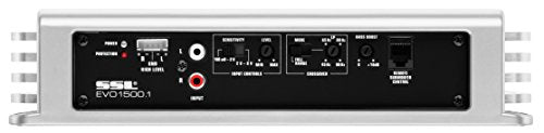 EVO 1500 Watt Sound Storm EVO1500.1 Monoblock, 2 Ohm Stable Class A/B, MOSFET Car Amplifier with Remote Subwoofer Control