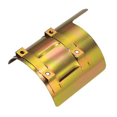 Milodon Gold Zinc Plated 32215 Louver Designed Front Sump Windage Tray for Ford Windsor 351