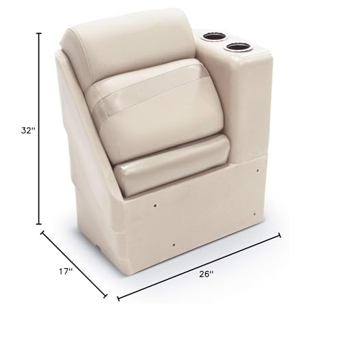 Right Arm TAYLOR MADE PRODUCTS 17" Pontoon Chaise - Beige
